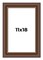 11x18 Traditional Brown Picture Frame - UV Acrylic, Foam Board Backing, Hanging Hardware